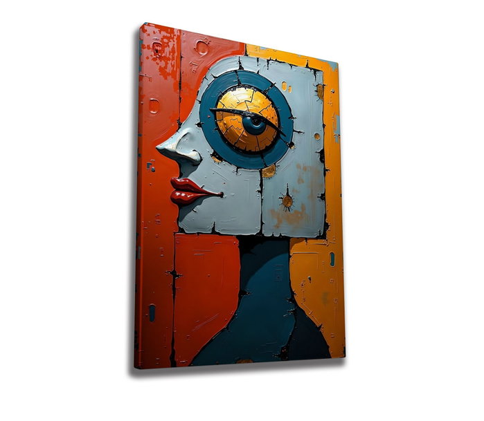 Wallity WY436 Pintura Decorativa en Lienzo Multicolor 50 x 70 cm